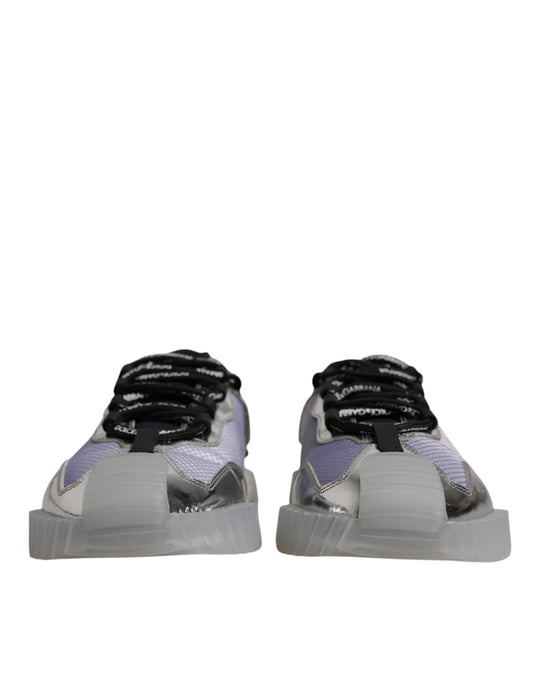 Pair of sneakers with black laces
