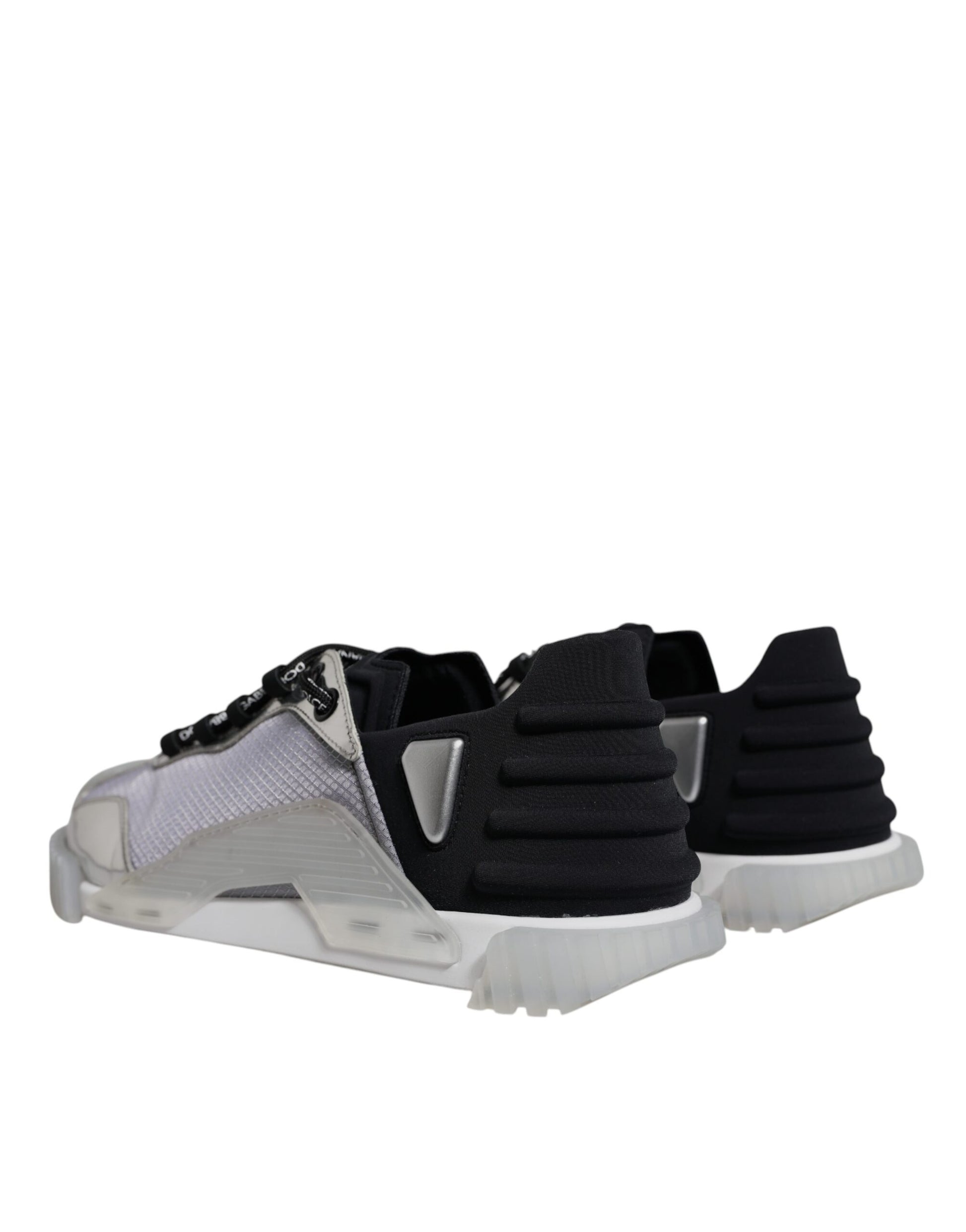 Pair of sneakers with white laces