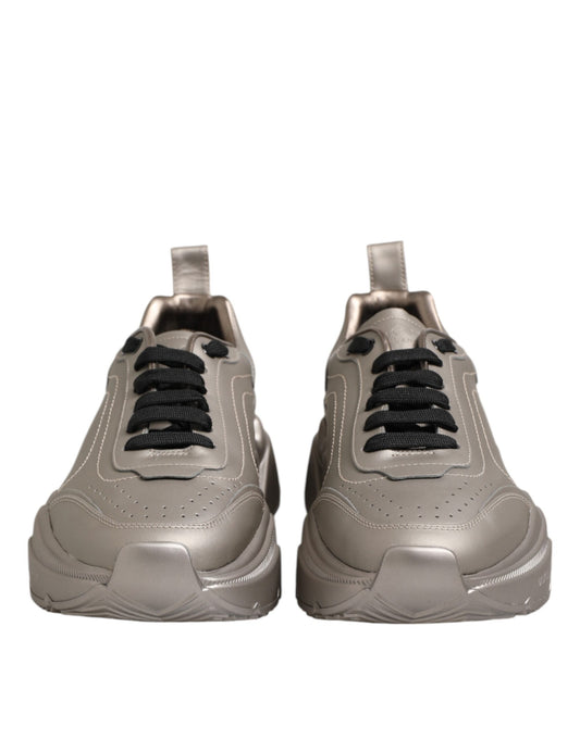 Pair of athletic shoes with laces