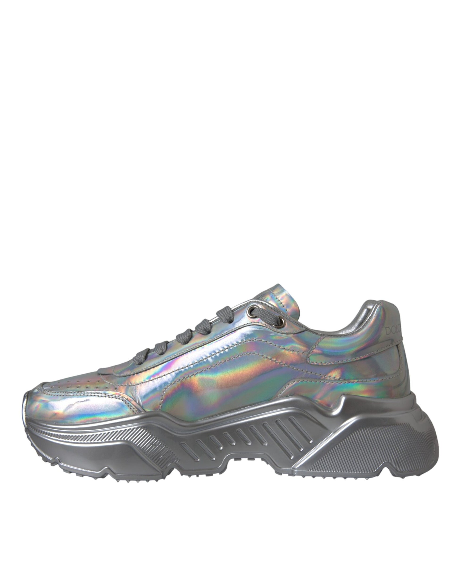 A single shoe against a white background. It appears to be a high-top sneaker with a glittery or metallic finish that ref