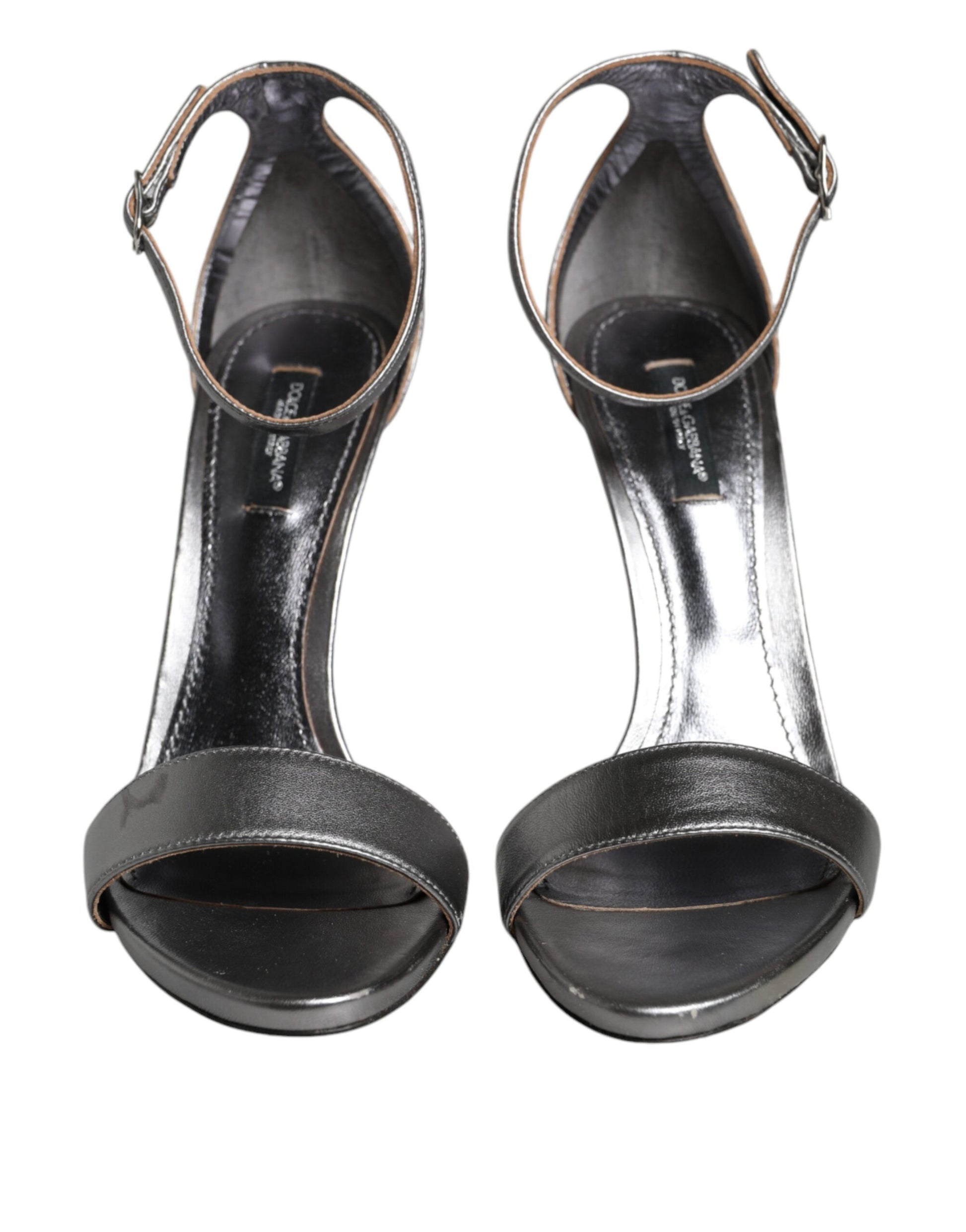 Pair of black high heel shoes