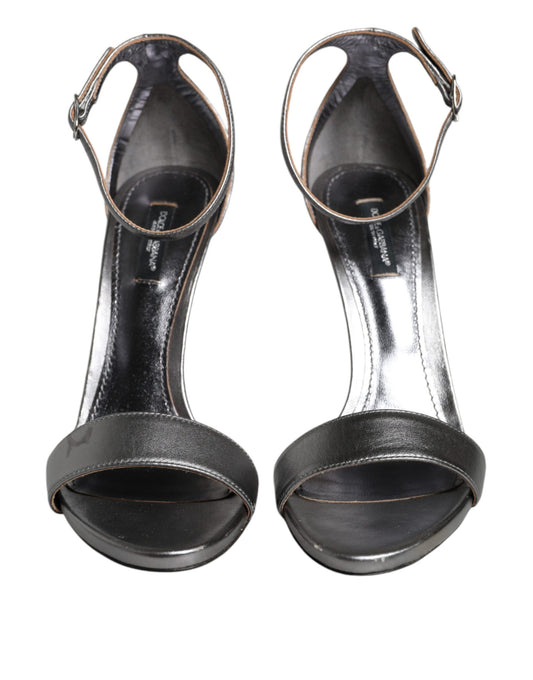Pair of black high heel shoes