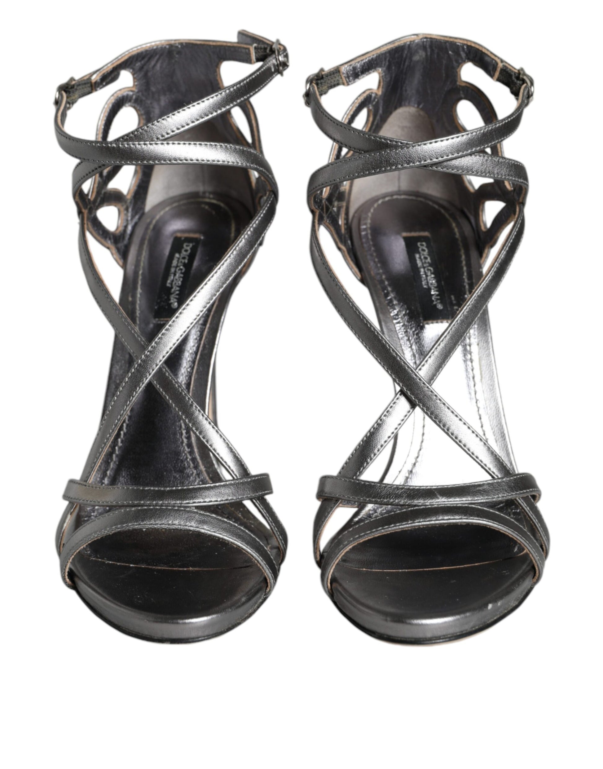 High heel shoes with straps