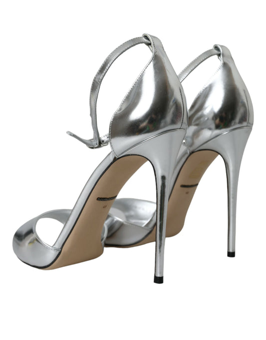 High heel shoes with stiletto heels and ankle straps
