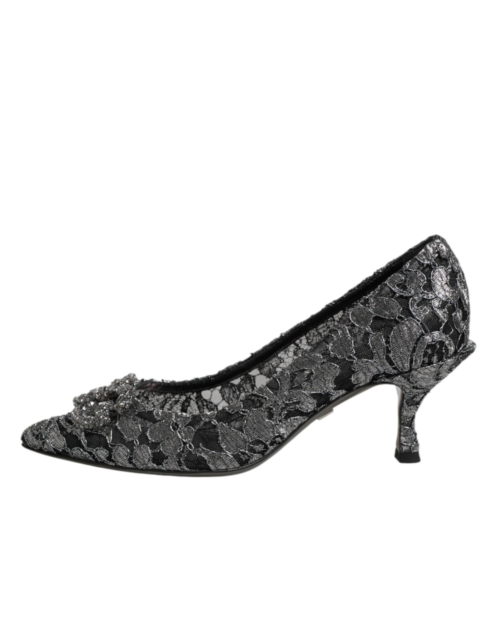 Black glittery women's shoe