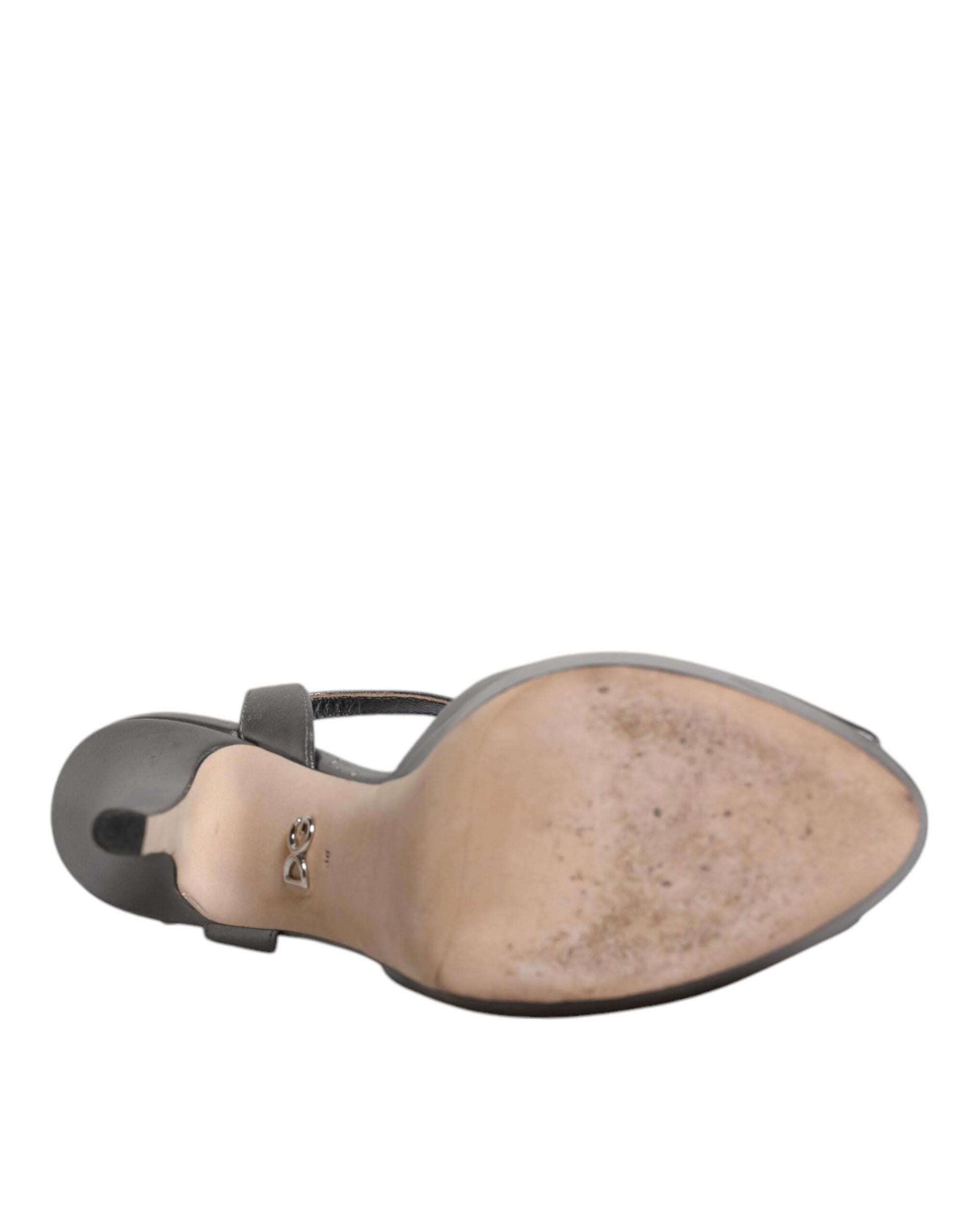 Brown leather shoe on a white background