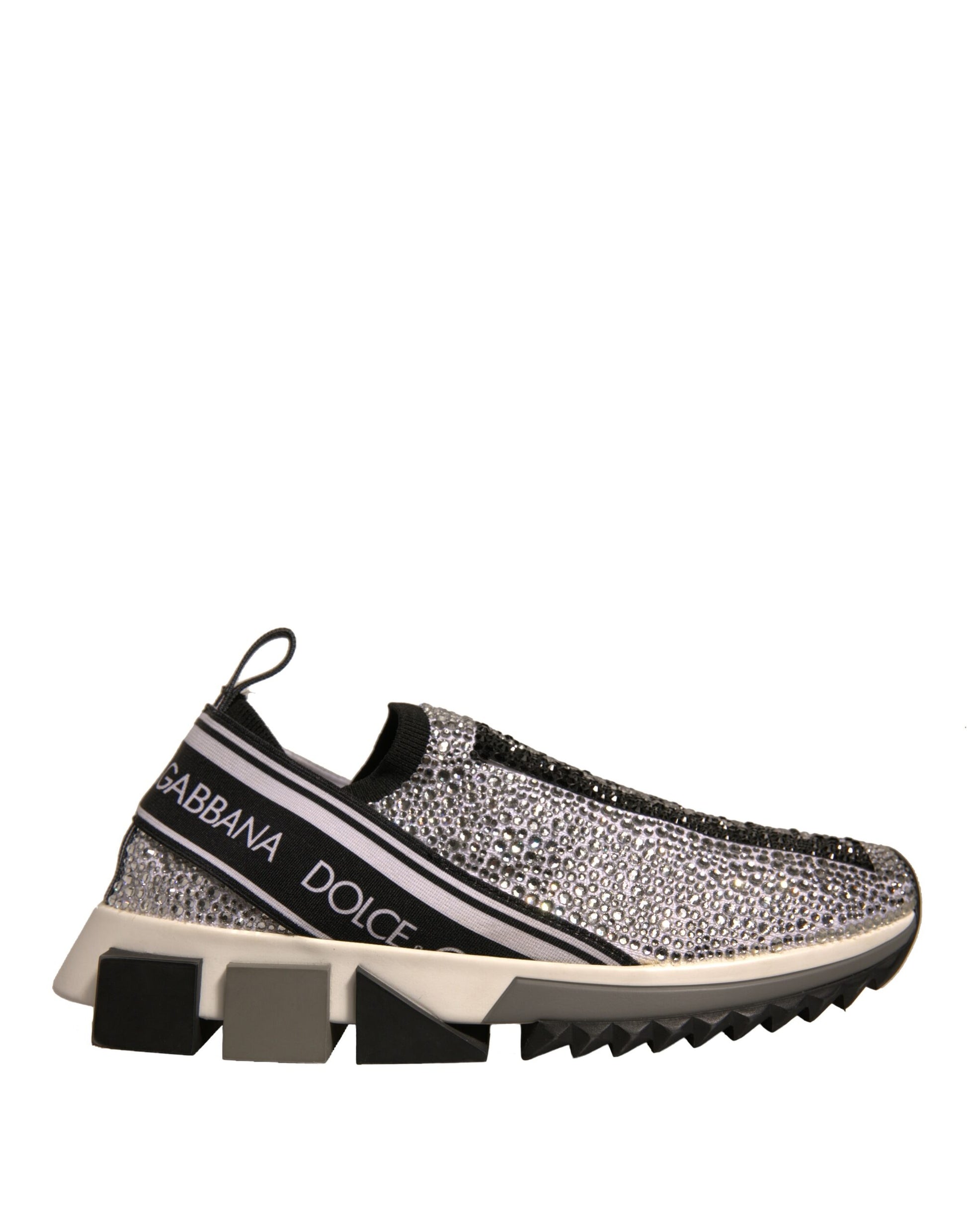Athletic shoe with white laces and a patterned design on the side
