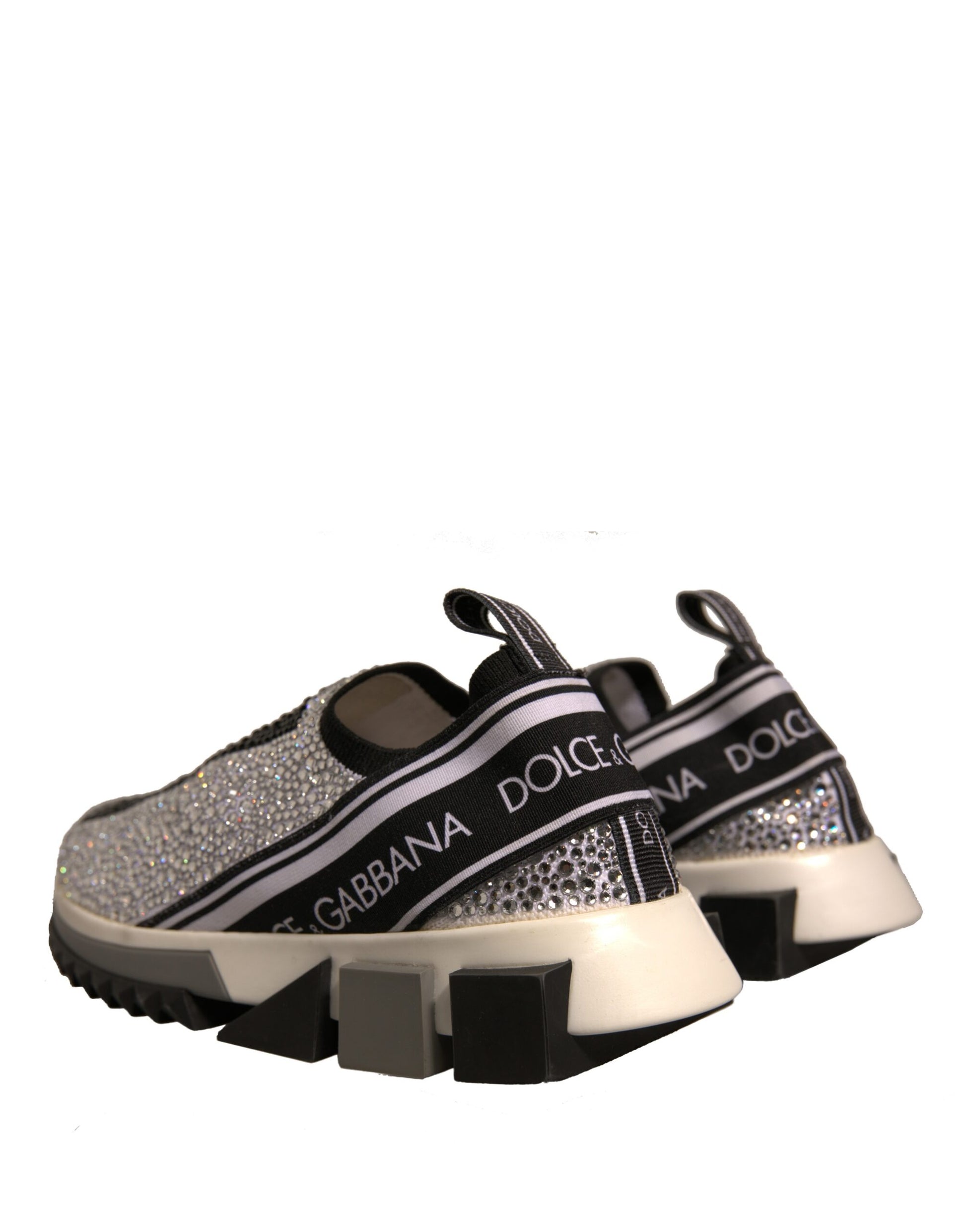 Pair of children's shoes with glittery design