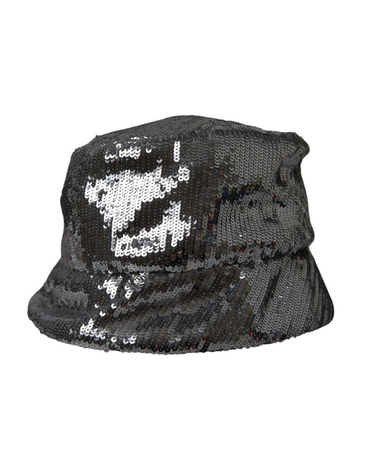 Black beanie hat with white pattern