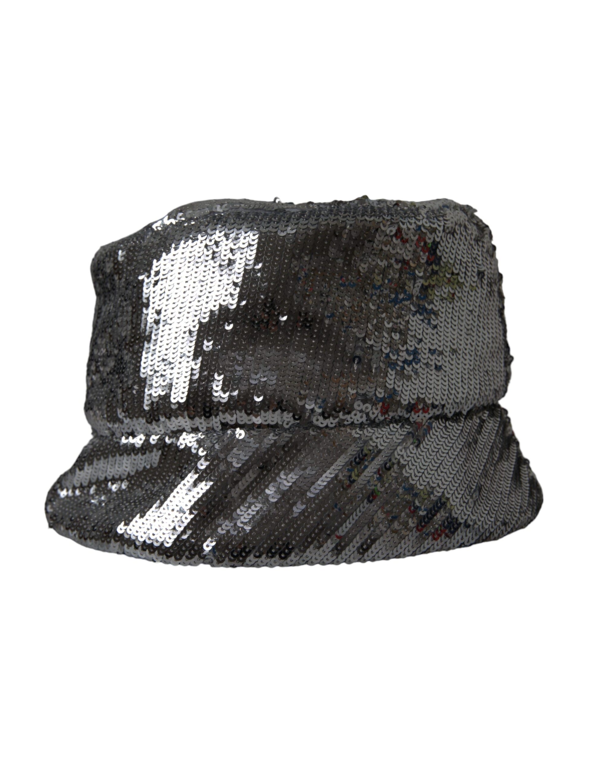Black knit hat with white stripes