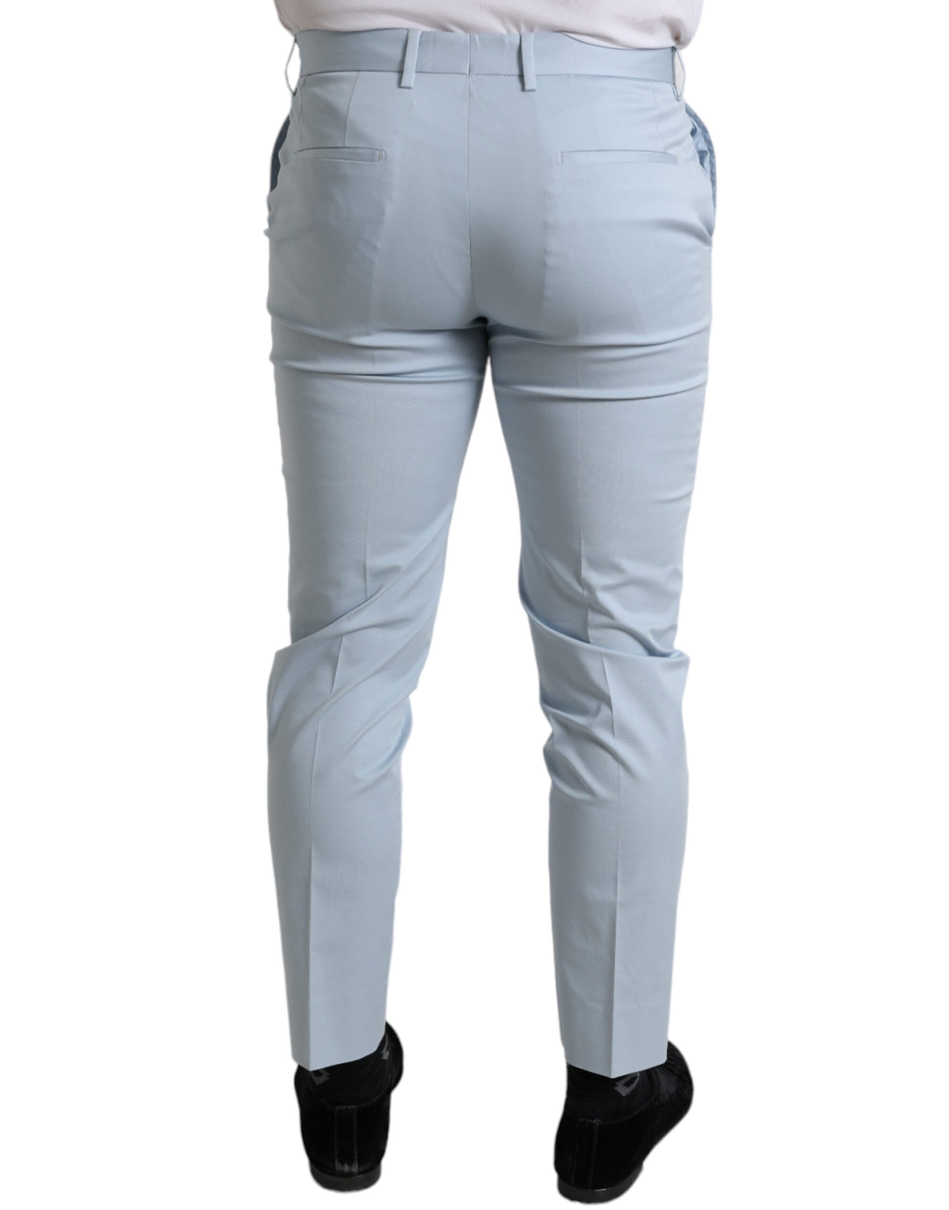 Pair of light blue jeans on a mannequin
