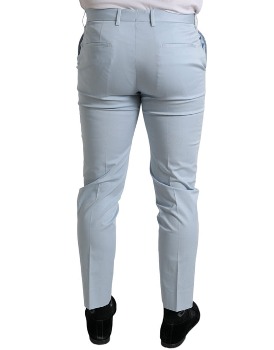 Pair of light blue jeans on a mannequin