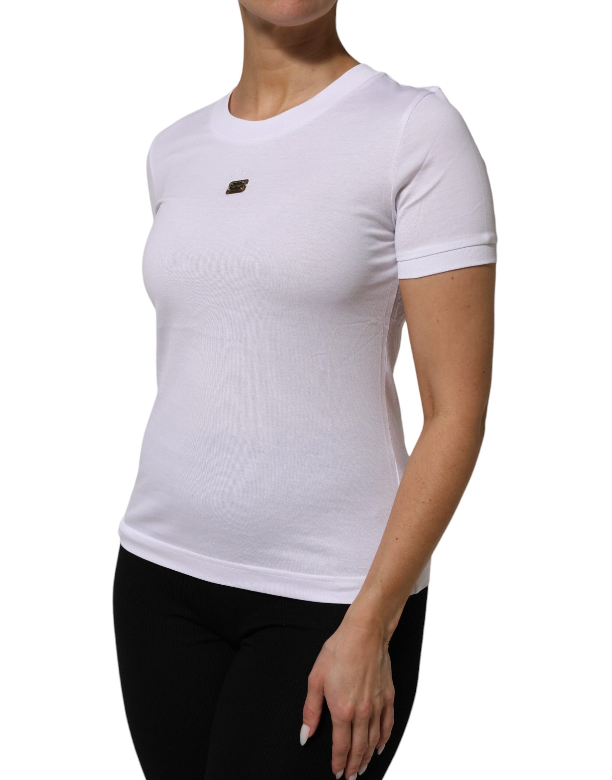 White sleeveless top on woman