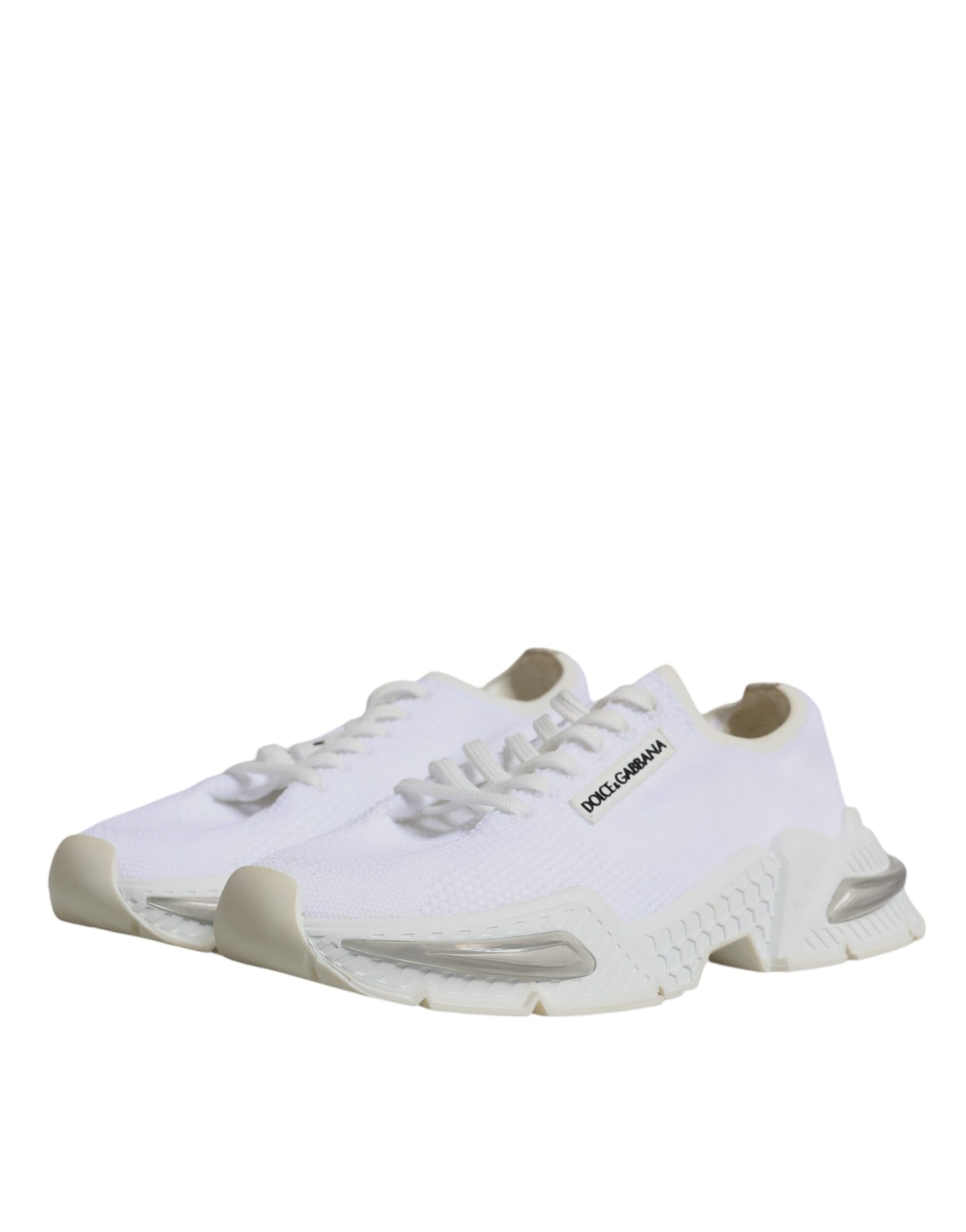 White sneakers with laces, branded logo on side, low top design, suitable for men