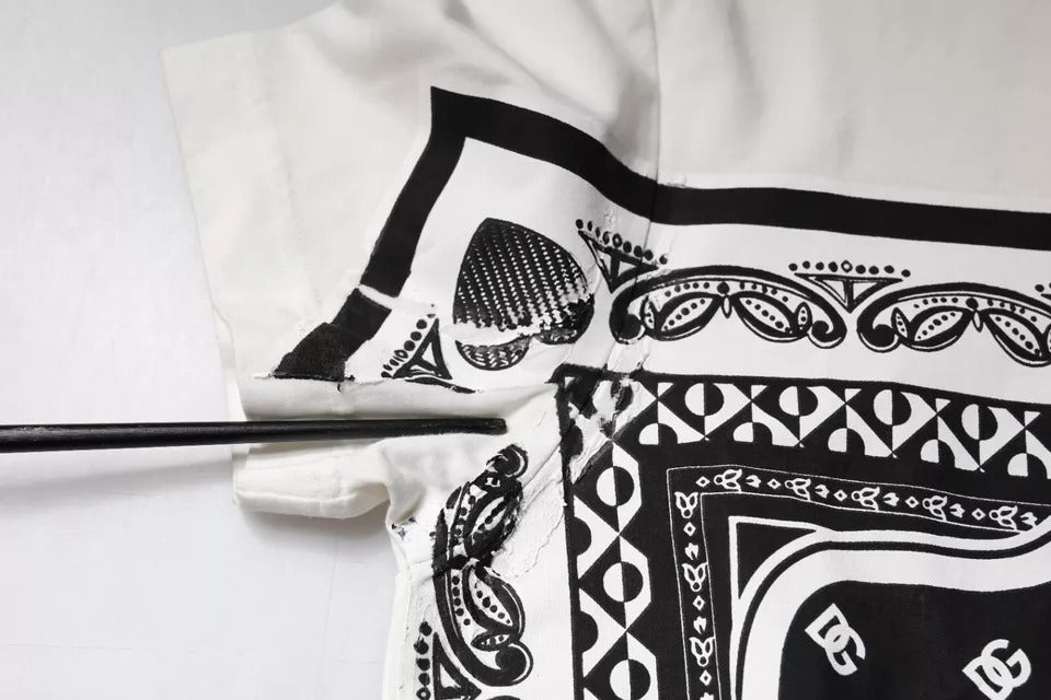 Black and white bandana on a stick