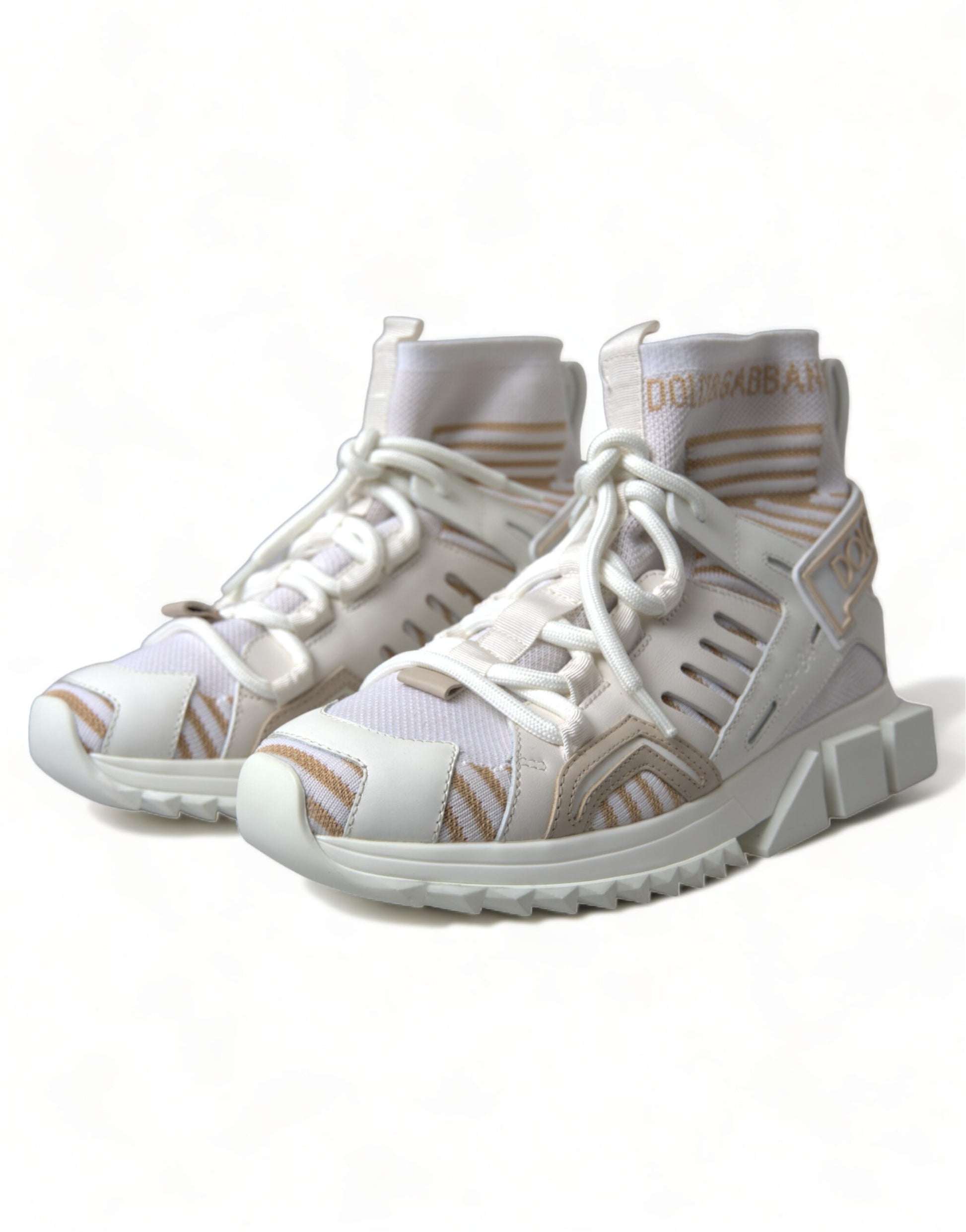 Pair of children's sneakers with laces and a design on the side