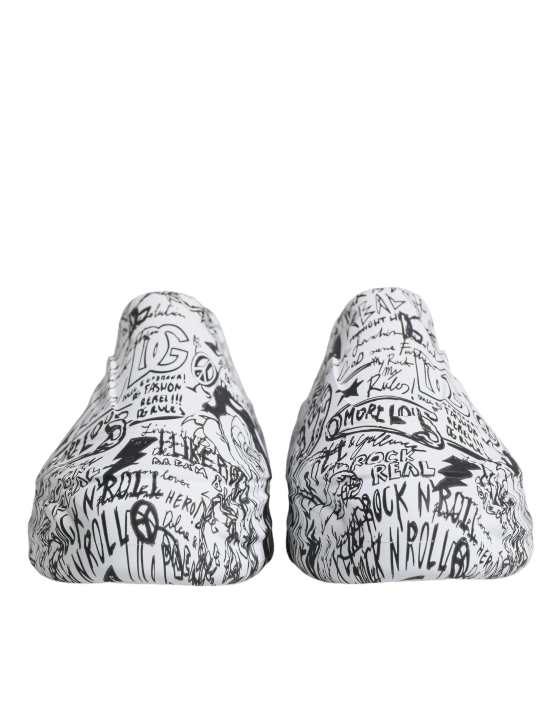 Pair of shoes with handwritten style text on them