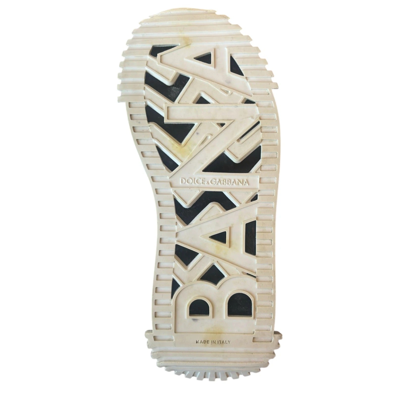 Shoe with brand name on sole