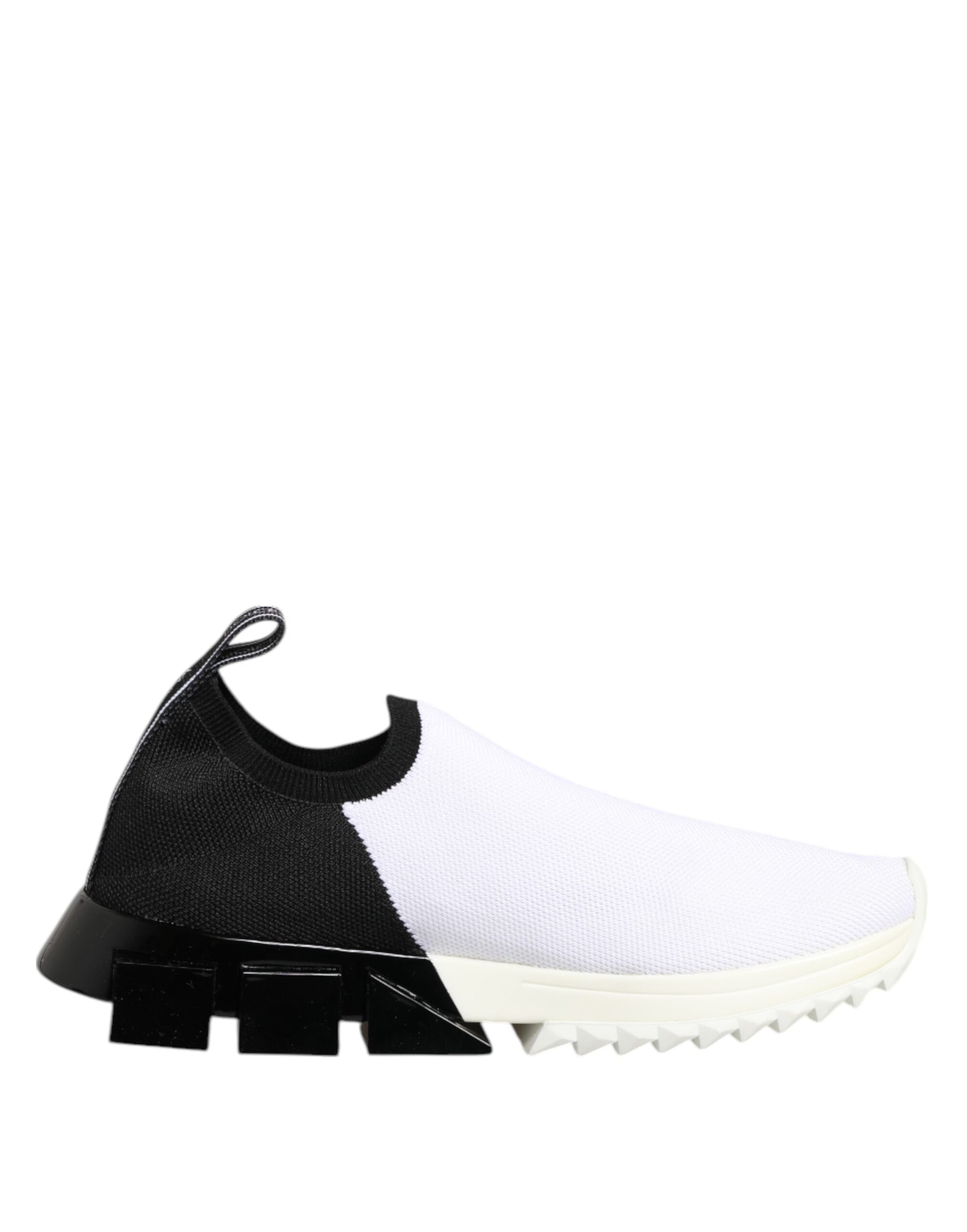 Black and white sneaker with laces