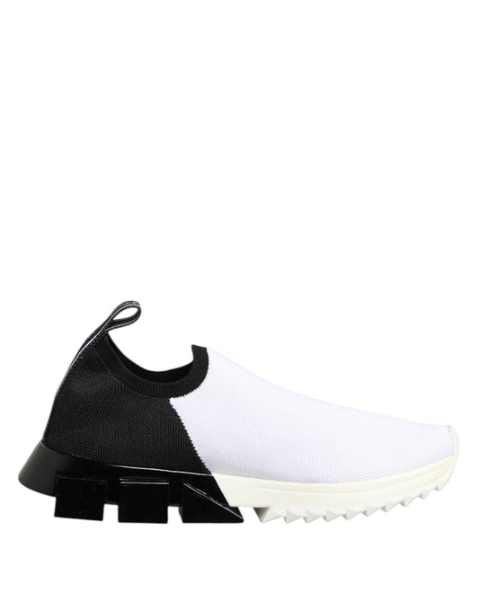 Black and white sneaker with laces