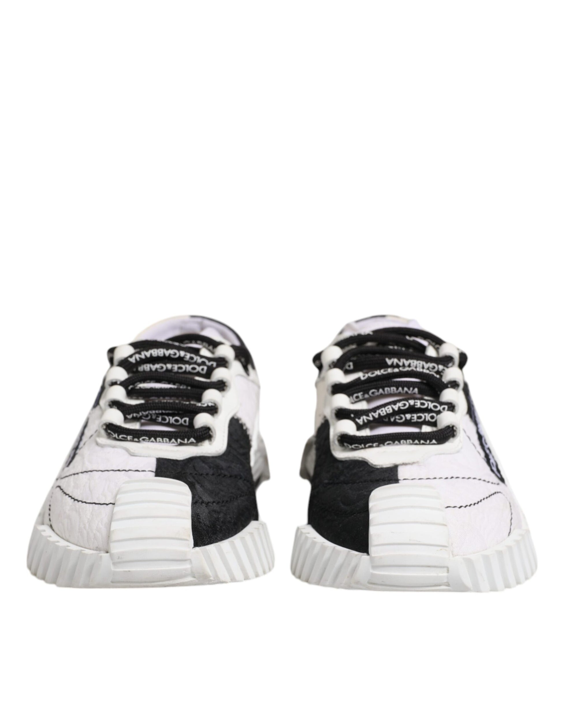 Pair of sneakers with white laces