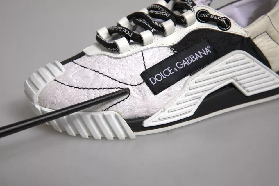 Pair of sneakers with laces tied in a bow