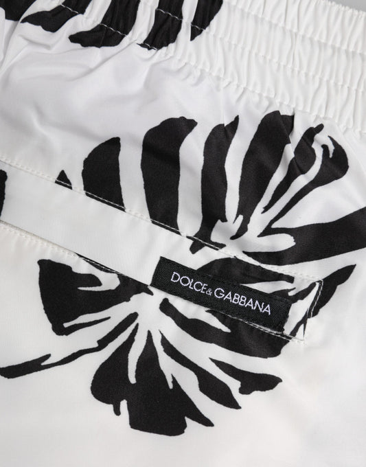 Black and white towel with zebra print