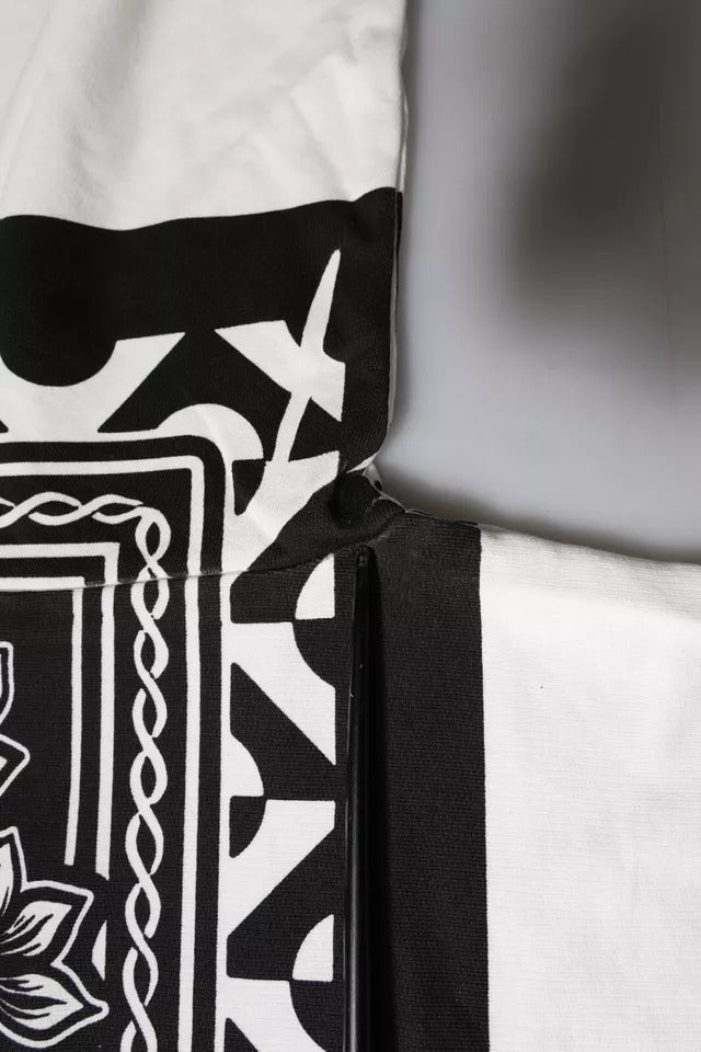 Black and white patterned fabric