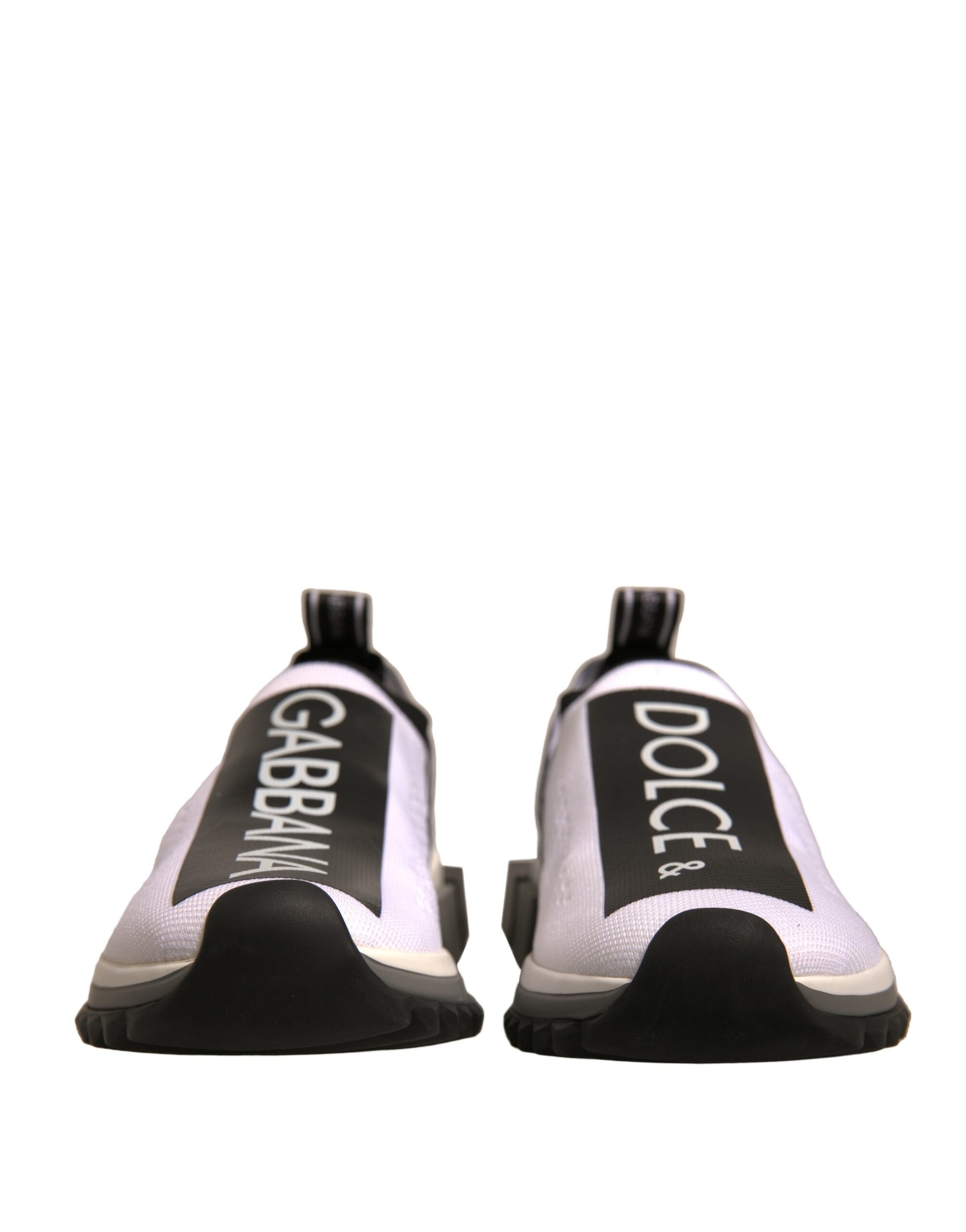 Pair of black and white sneakers with checkered pattern on side