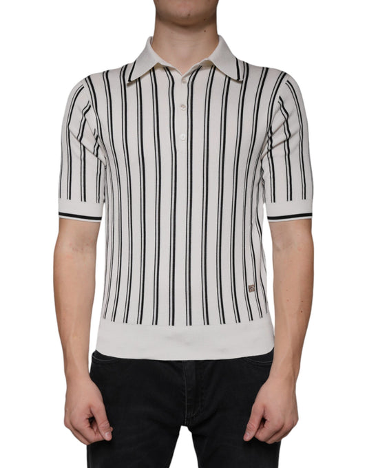 Men's striped polo shirt