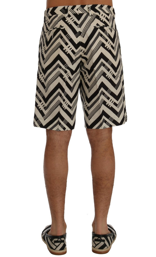 Men's shorts with zigzag pattern