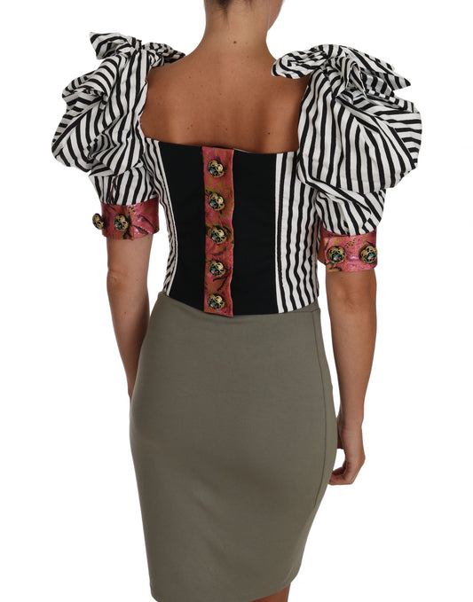 Backless dress with ruffled sleeves and skirt