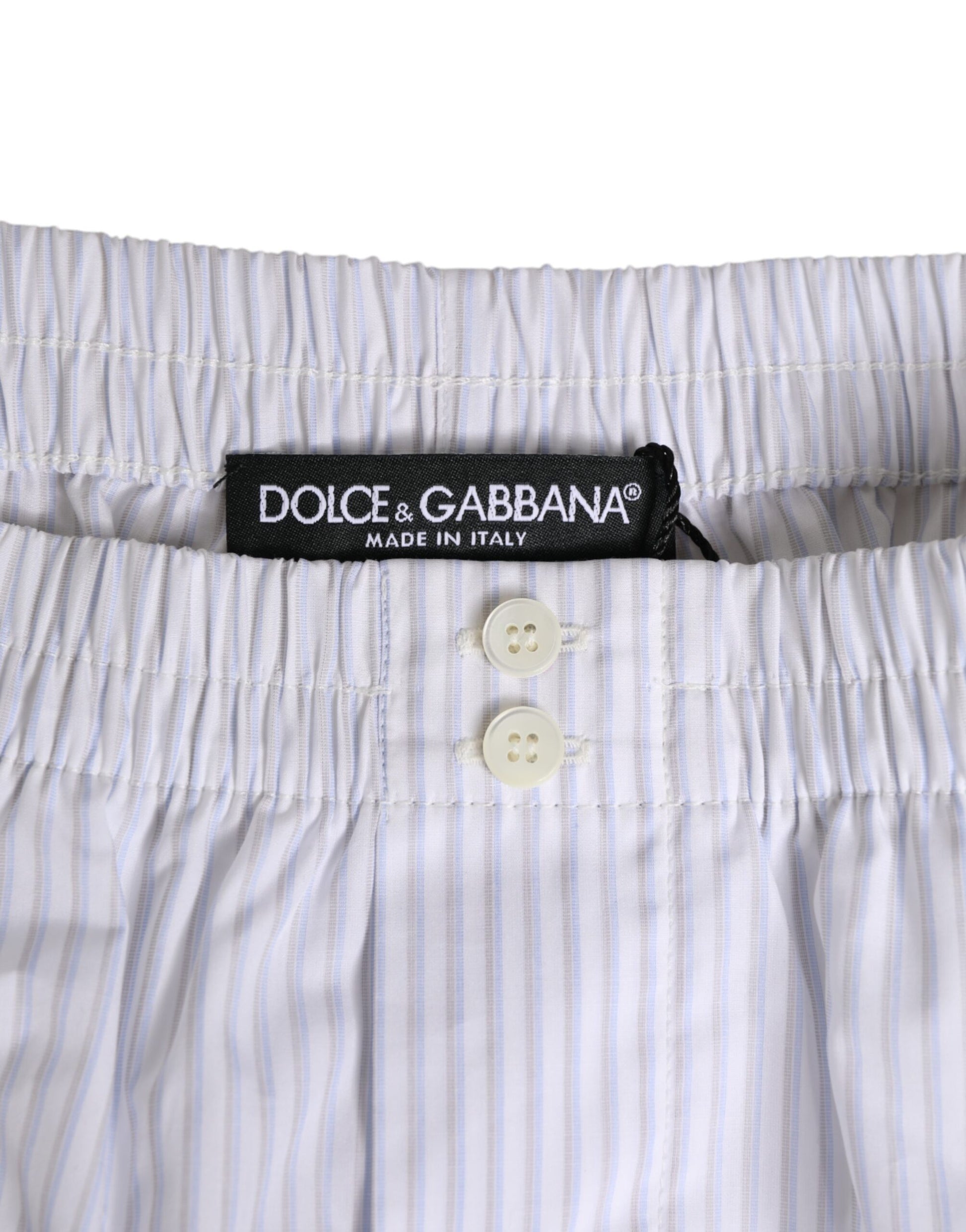 Pair of men's pajama bottoms with button closure