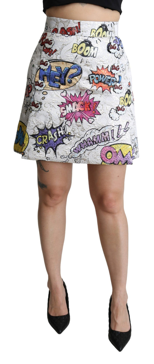 Skirt with cartoon characters on it