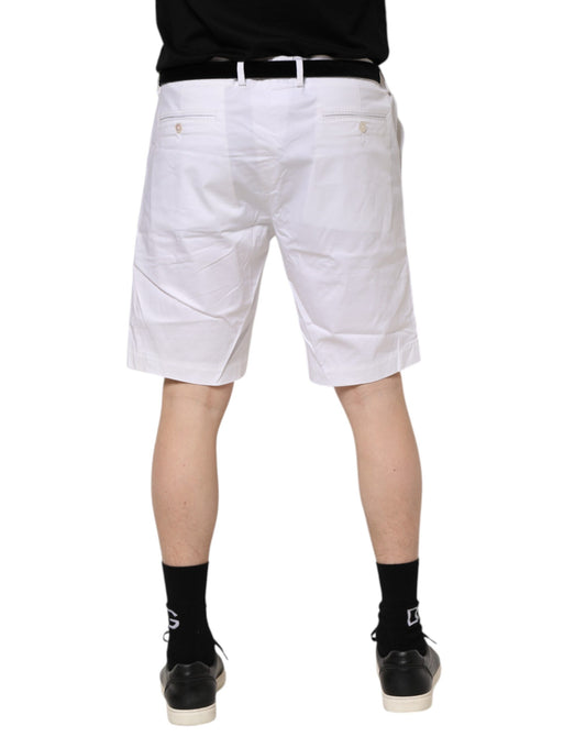 Pair of white shorts on a mannequin