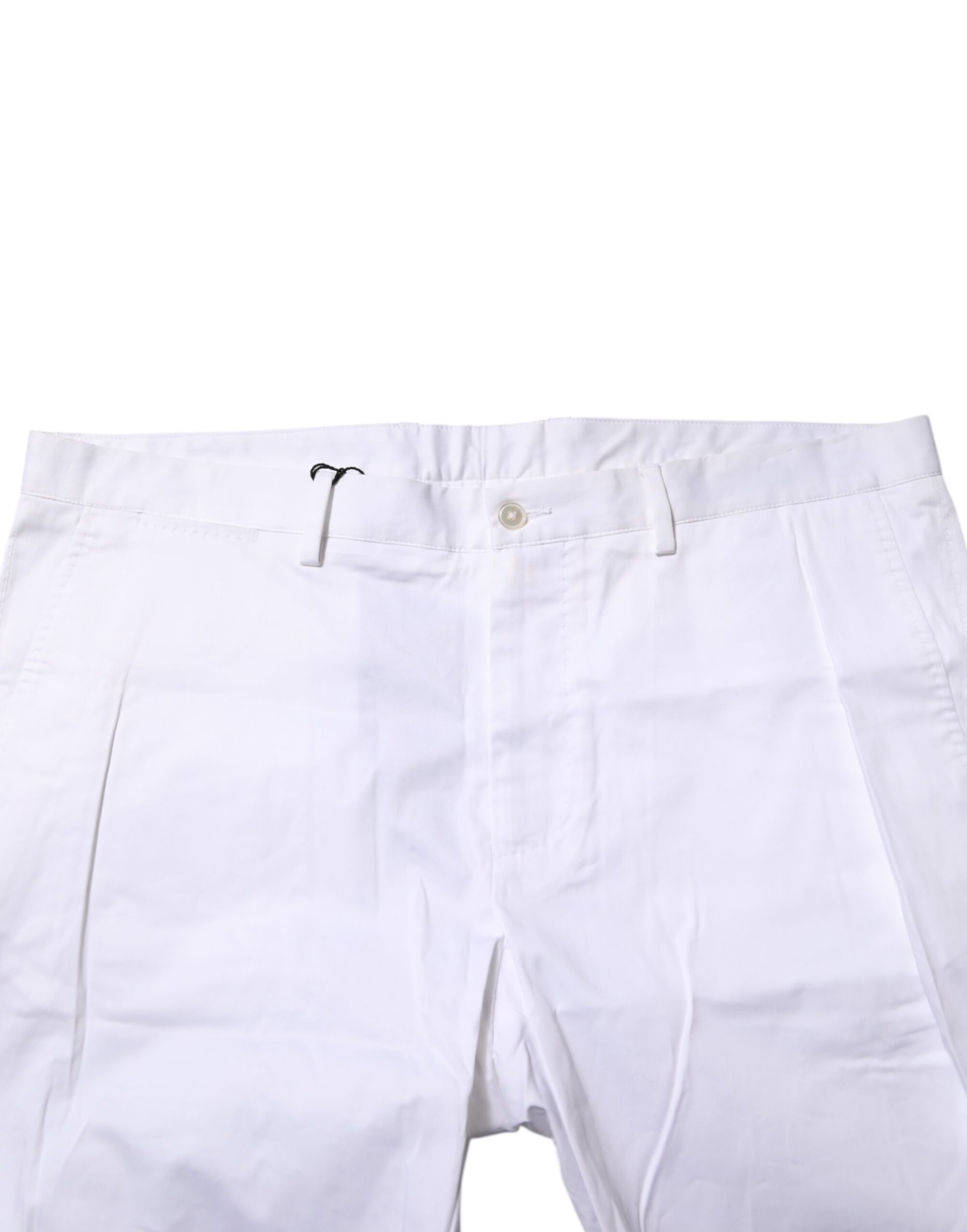 White shorts with button closure