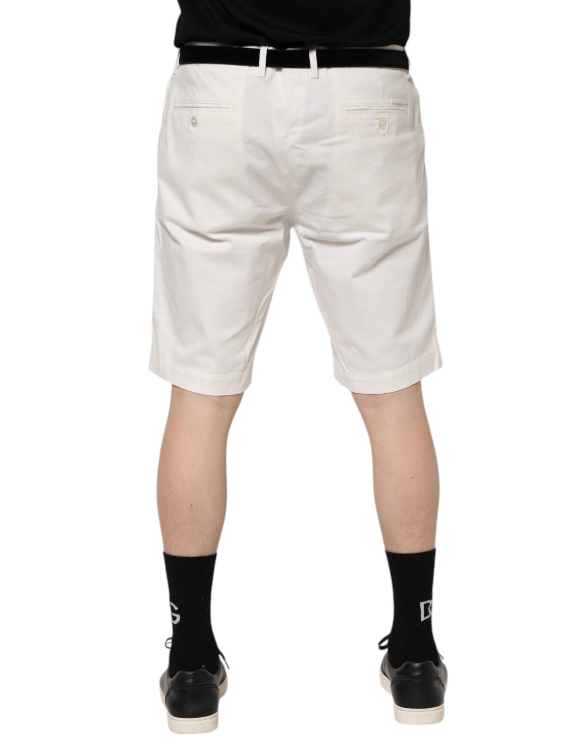 Pair of white shorts with pockets