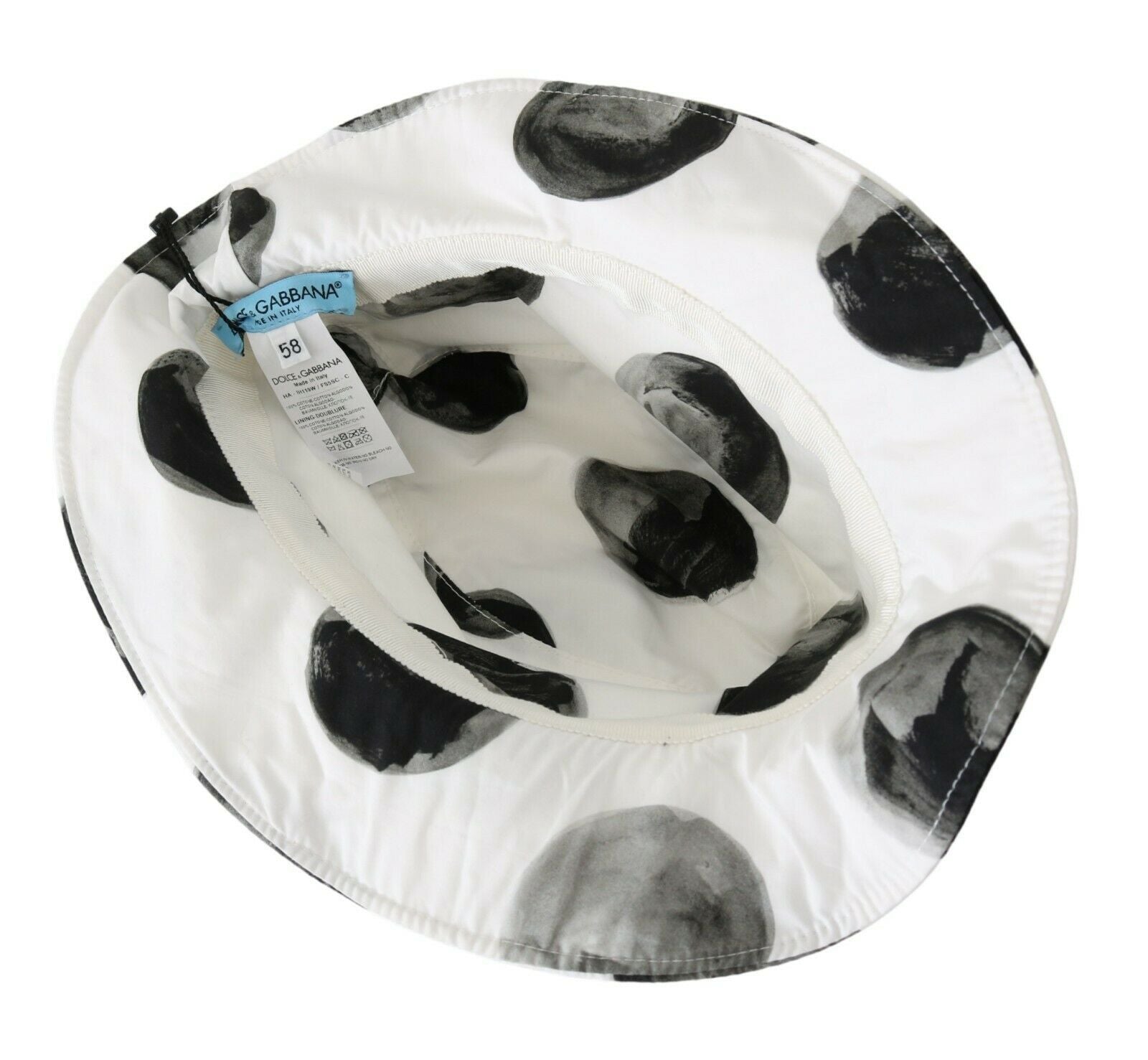 Black and white polka dot headband