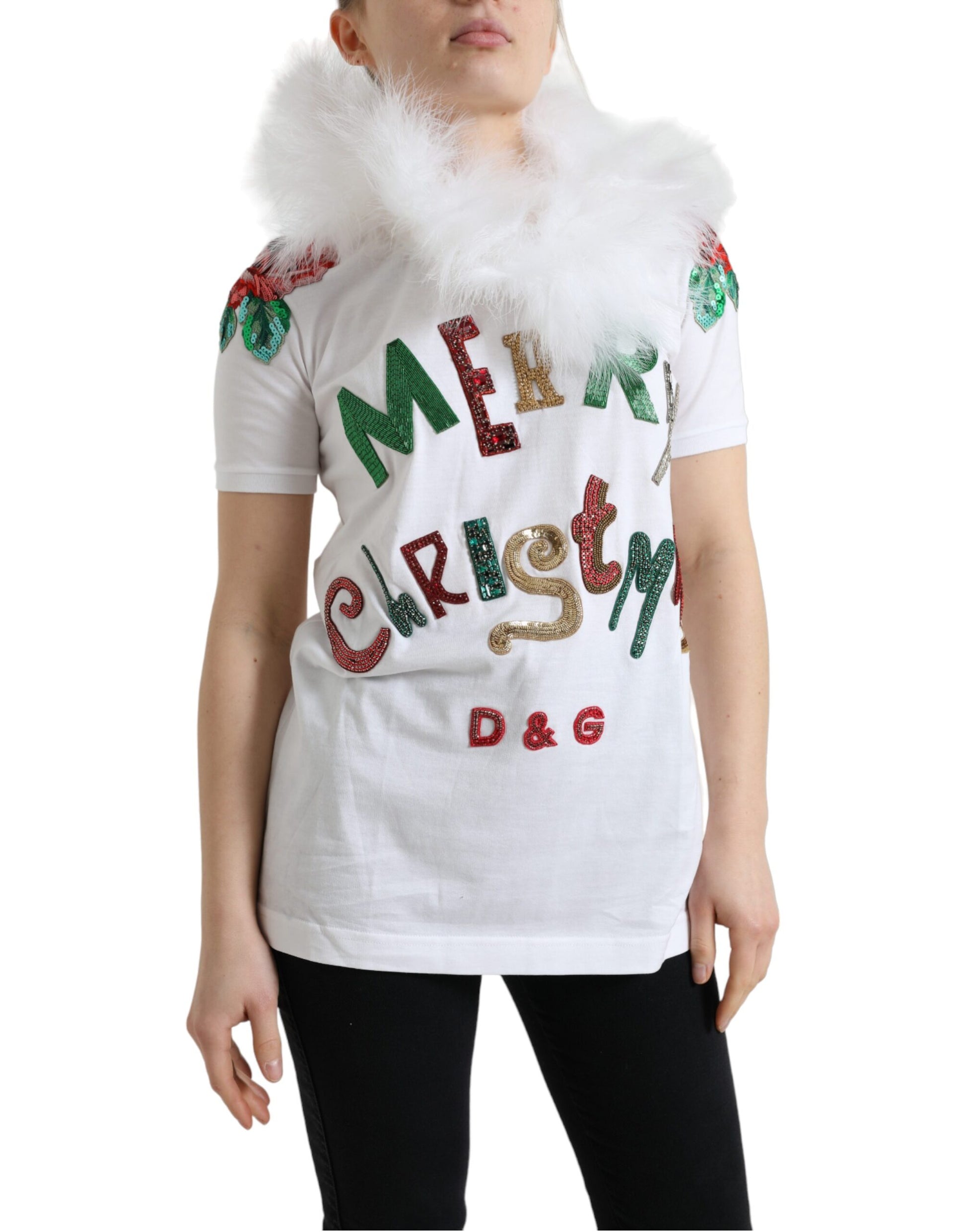 Christmas sweater with reindeer antlers