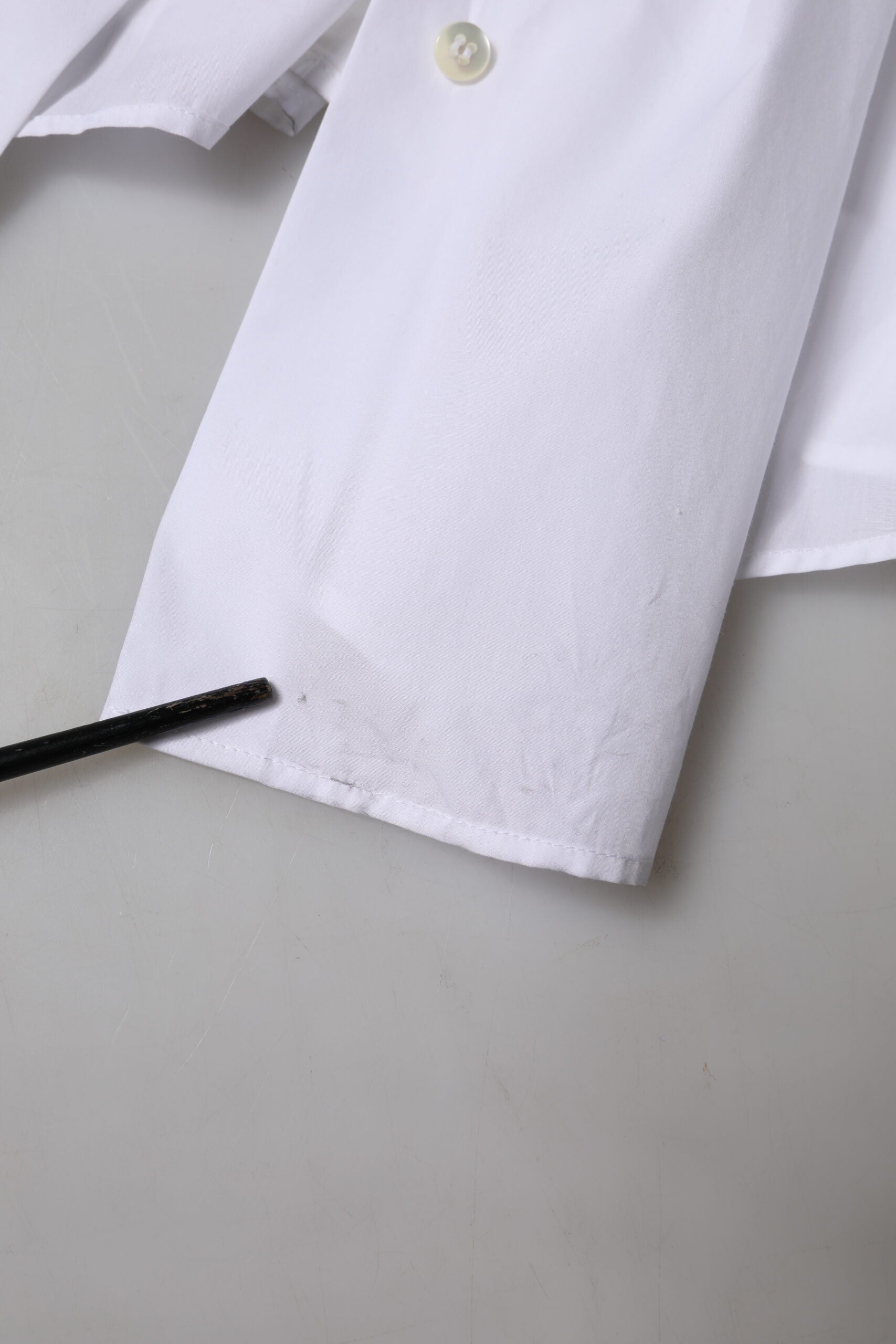 White lab coat on table