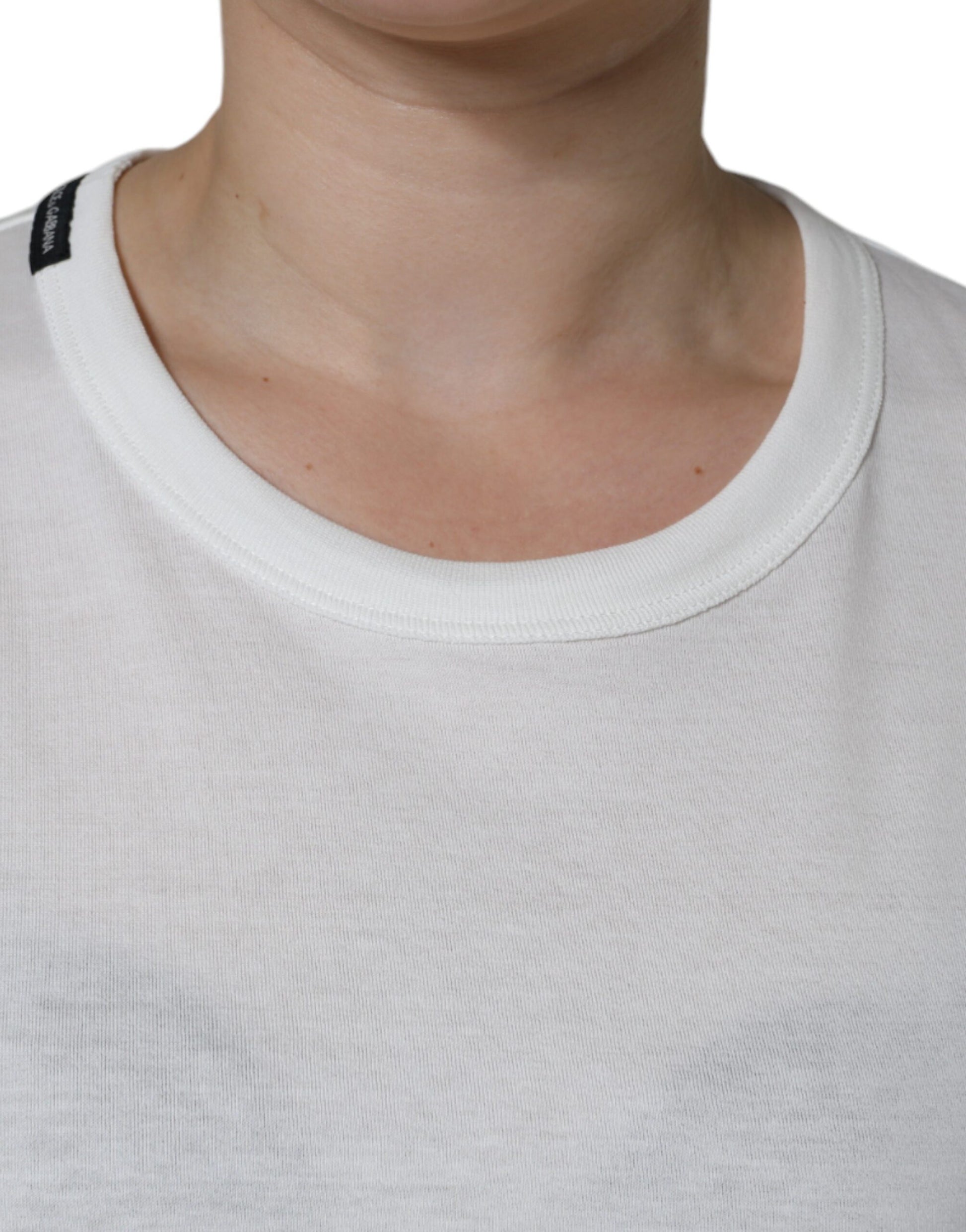 White short sleeved shirt on a person