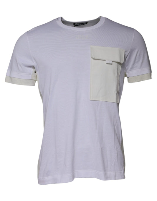 Short sleeve purple t-shirt with pocket on left chest
