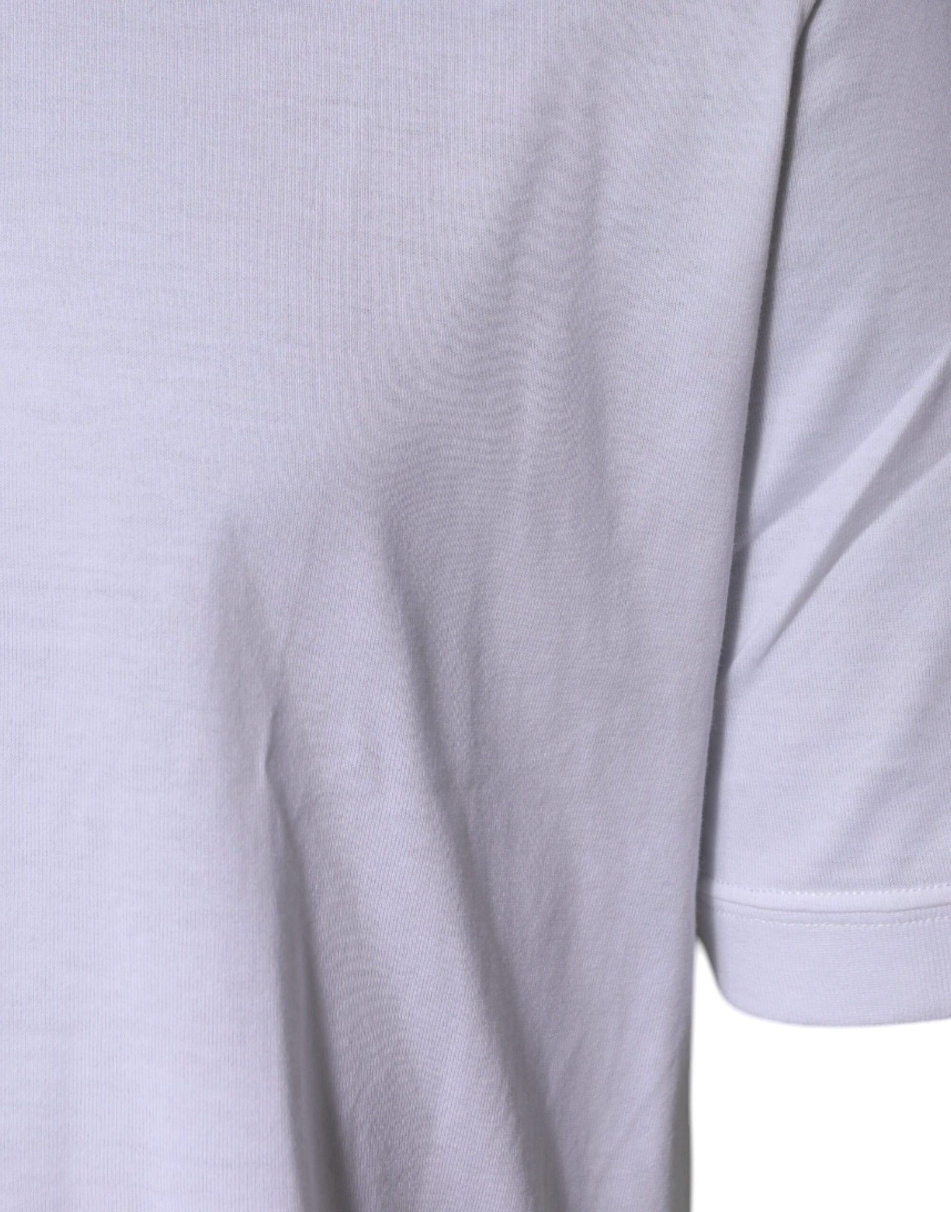 Grey cotton t-shirt on hanger