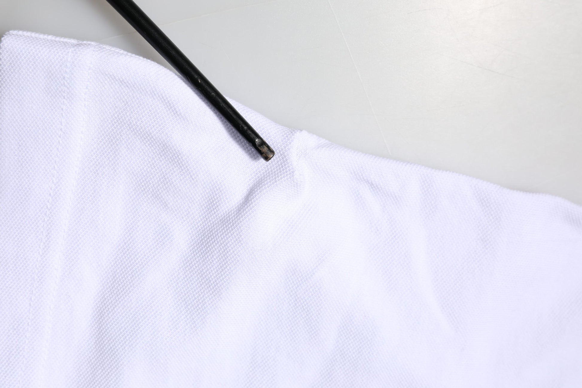 White towel with black zipper
