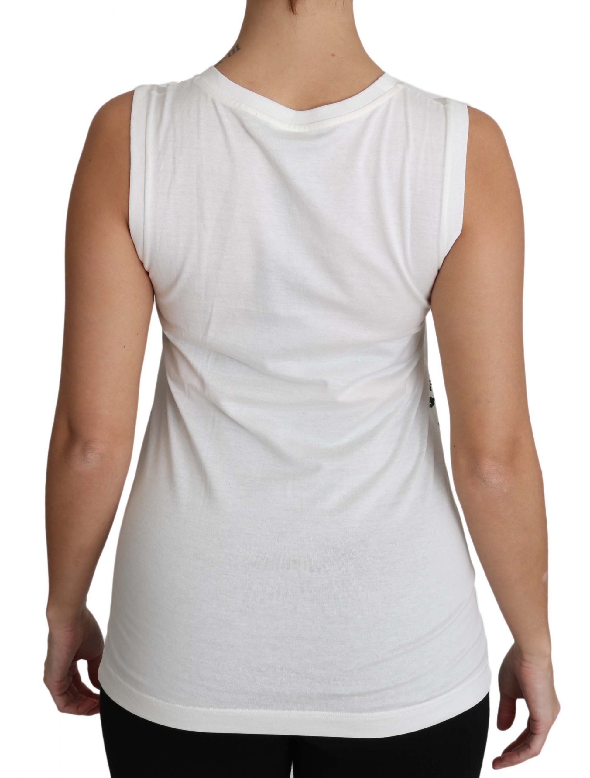 White tank top on woman's back