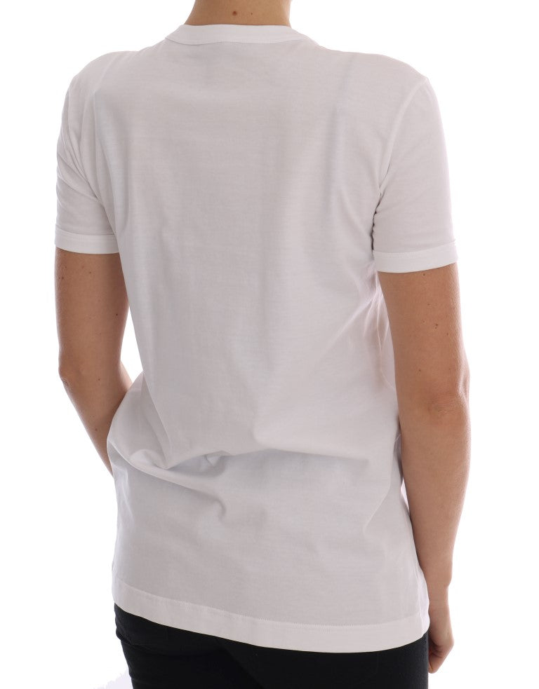 White short sleeve shirt on a person