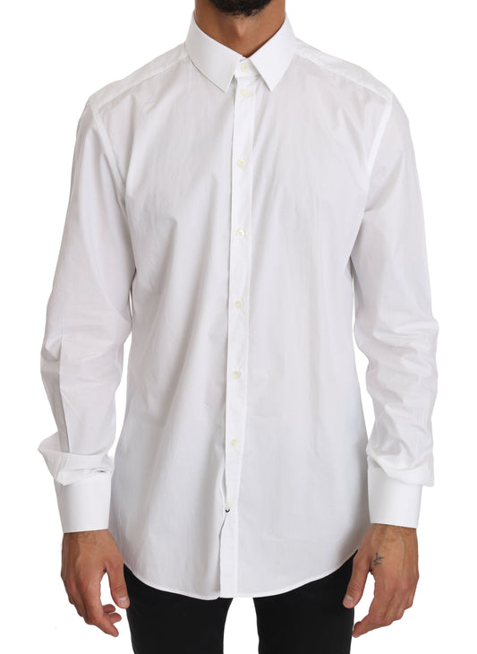 Long sleeve button down shirt in white