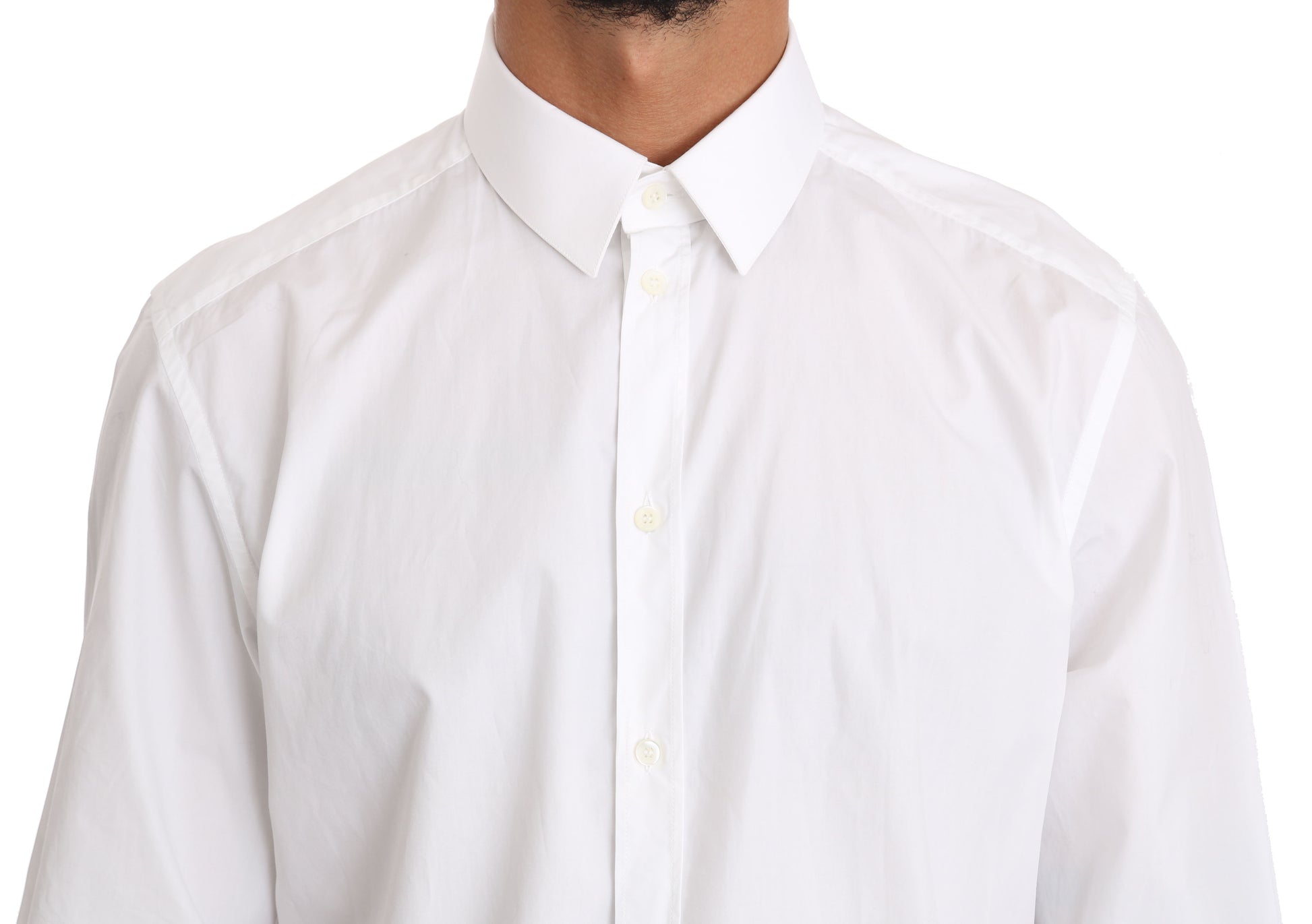 White collared shirt on a mannequin