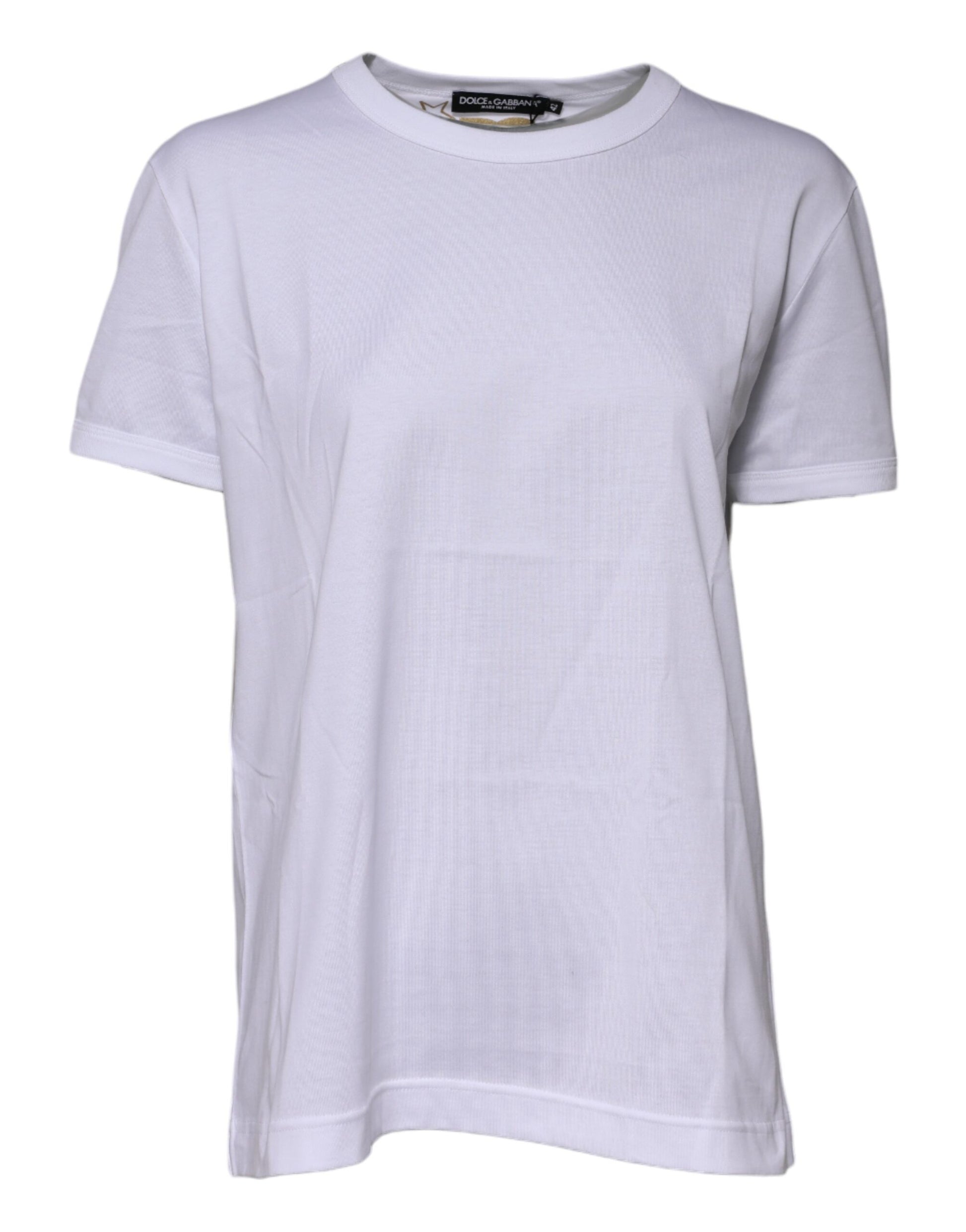 White short sleeve t-shirt on hanger