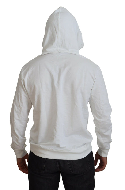 White hoodie on a person